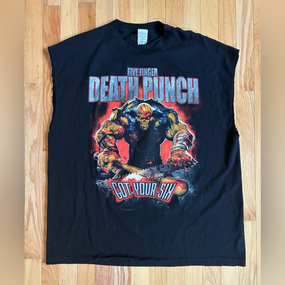 Five Finger Death Punch Got Your Six Tour Concert Tee Tank Top Men’s Size 2XL